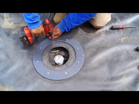 how to drain small pond