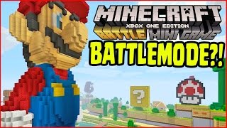 Minecraft Wii U - SUPER MARIO BATTLE MODE MINI GAMES!? EXCLUSIVE BATTLE MODE MINI GAMES!