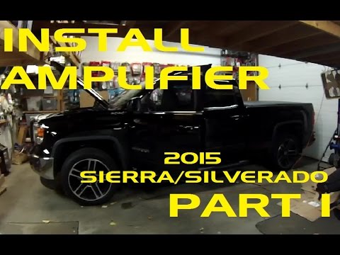 PART 1 – HOW TO Install an Amplifier in a 2015 Sierra / Silverado Using OEM Head Unit!!