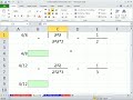Excel 2010 Business Math 19.5: How To Display Fraction That Is Not Reduced