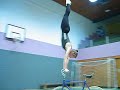 Extreme handstand on fixed gear bike Extreme handstand on fixed gear bike