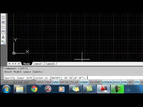 how to set limits in autocad