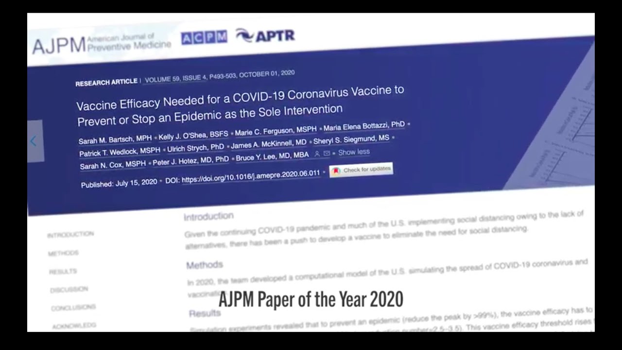 CUNY SPH Covid-19 vaccine efficacy study named AJPM’s most influential paper of 2020