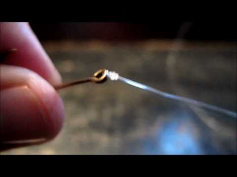 How to tie on a fish hook