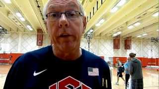 Jim Boeheim at the USA Basketball U18 Tryouts
