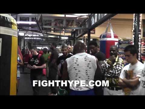 exclusive - FightHype.com was given a special invite by undefeated pound-for-pound king Floyd