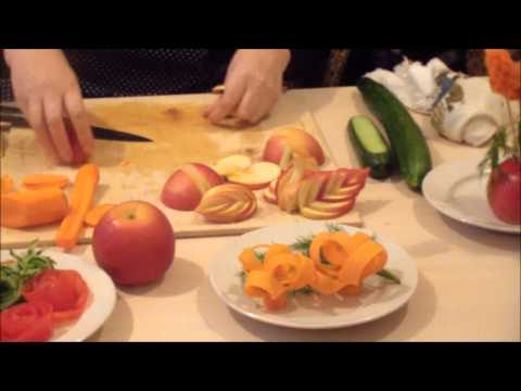 Мастер класс по нарезки фруктов на стол
