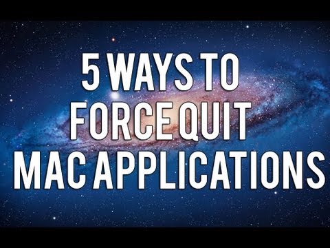 how to quit a program on mac