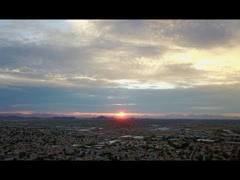 DJI Mavic Pro - Phoenix July 2017 Sunrise/Moon with Pics(60fps)