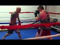 Ricky Sandman Darbyshire Spars with Marc Halford