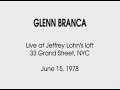 glenn branca solo 1978
