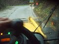 Driving on work with KOmatsu WB 97S backhoe