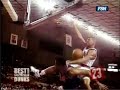Kevin Johnson jams over \"Hot Rod\" Williams