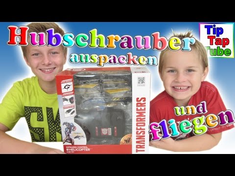 Ferngesteuerter Hubschrauber Transformers Spielzeug auspacken spielen Kanal für Kinder Kinderkanal