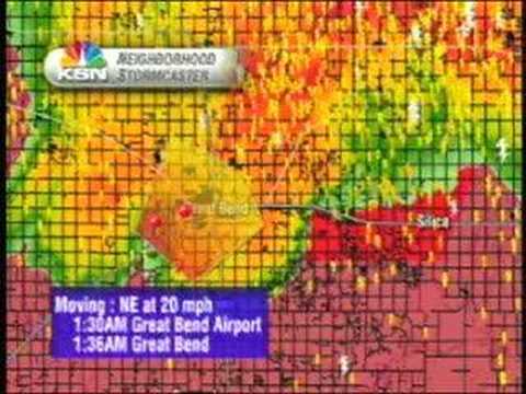 KSN Greensburg/Great Bend Tornado Radar