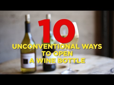 how to open wine bottle without opener