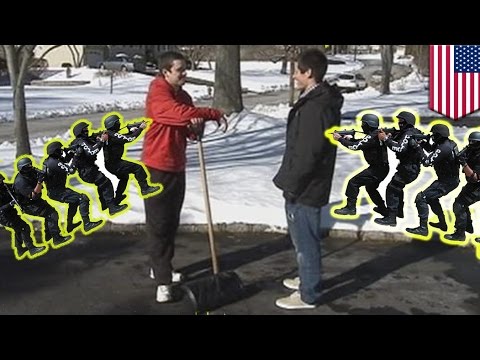 how to go door to door shoveling snow