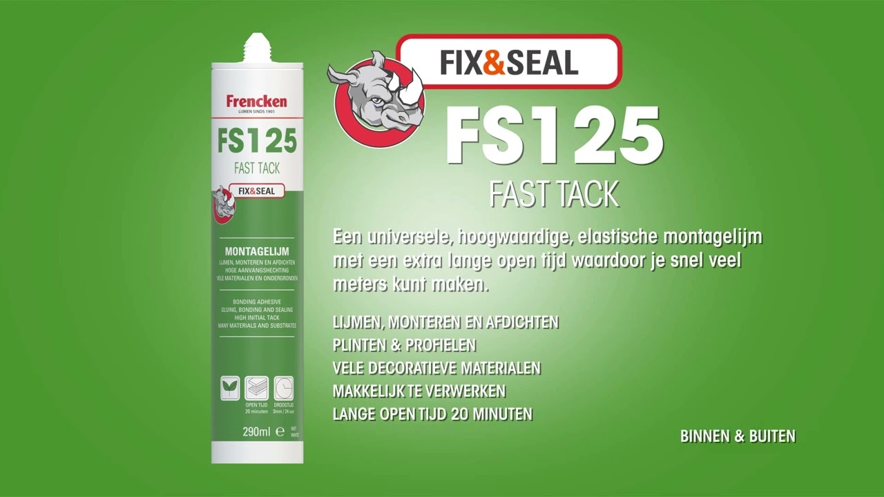 productvideo Frencken FS125 Fast Tack 290ml