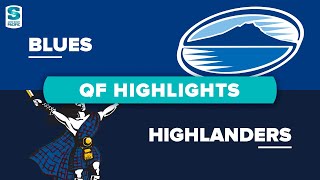 Blues v Highlanders 2022 Super Rugby Pacific quarter-final video highlights