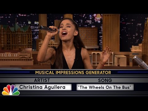 Wheel of Musical Impressions with Ariana Grande_Celebrities. Best of all time