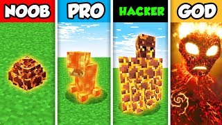 NOOB vs PRO vs HACKER vs GOD : LAVA MONSTER CHALLENGE in Minecraft! (Animation)