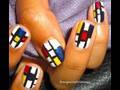 YouTube - Block Nails!! Inspired By Dutch Painter Piet Mondrian
