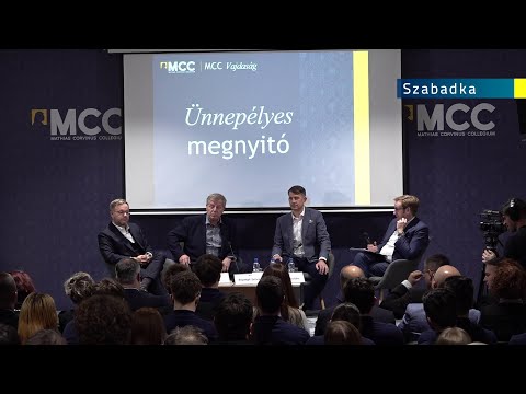 Szakmai beszélgetés a Mathias Corvinus Collegium megnyitóján-cover