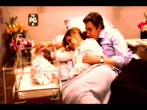 Jim, Pam, and Baby Halpert!