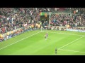 Unbelievable Goal from Lionel Messi at his 200th Spanish League match. 5:1-Win against Valencia in Nou Camp Stadion. For the very first time Messi scored 4 times in a match! Personal Highlights: www.youtube.com More: www.youtube.com