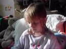 Bronwyn reading the Christmas Story
