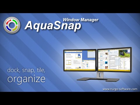 AquaSnap Window Manager: dock, snap, tile, organize
