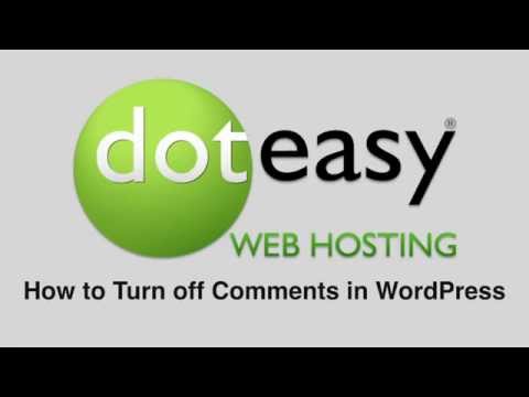 how to disable comments in wordpress