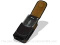 Carrymobile Leather Case for Samsung G400 Soul - Universal Vertical Pouch Type (Black) - Medium