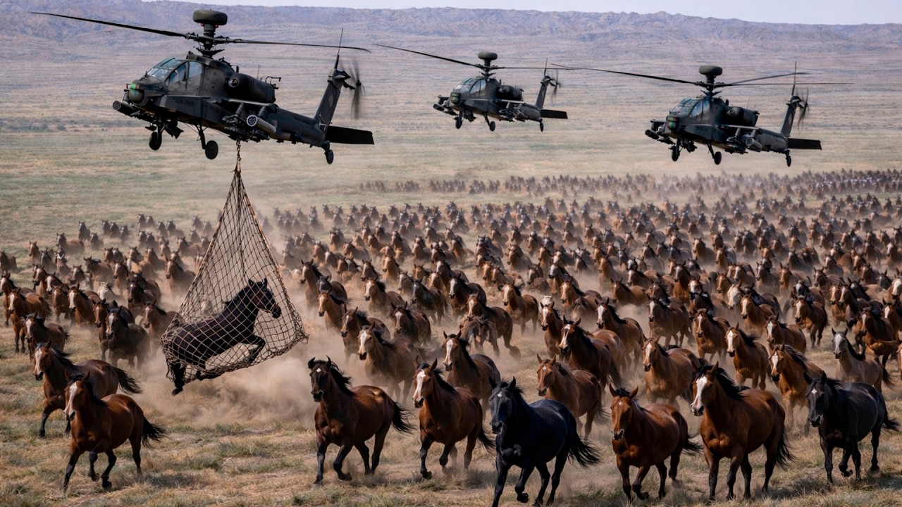 PORQUE OS EUA VAI CAPTURAR 14 MIL CAVALOS SELVAGENS ESSE ANO?