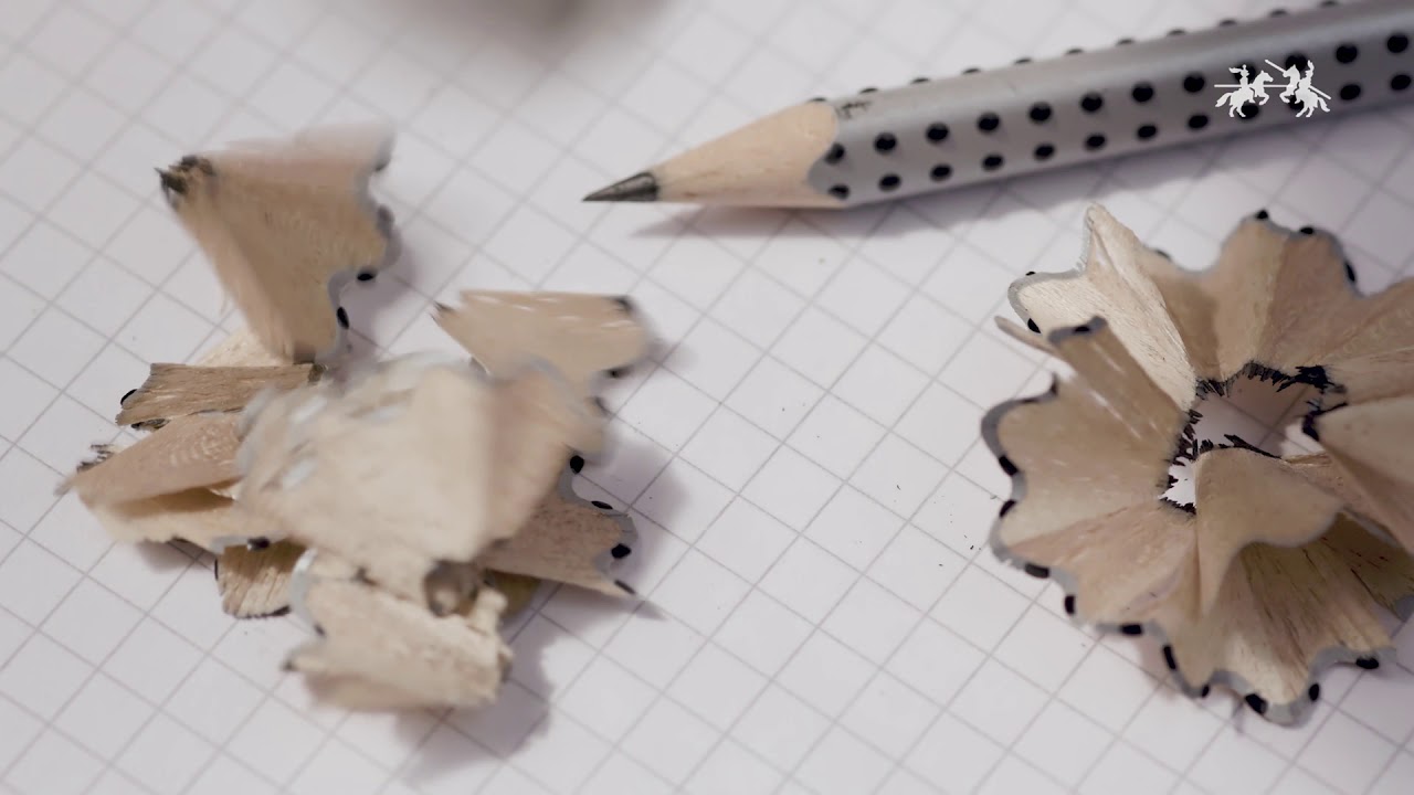 Набор карандашей чернографитных Faber-castell "GRIP 2001" твердость B, красный/синий + точилка видео