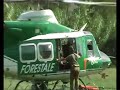 4 elicotteri antincendio prelevano acqua dal fiume Liri - elicottero