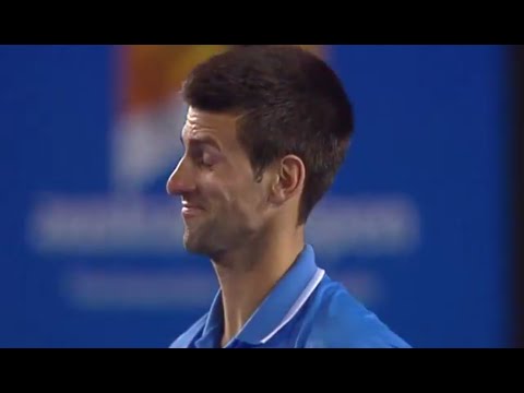 Did anyone tell Novak he won the set? - Australian Open 2015