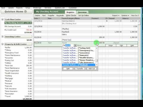 how to budget using quicken