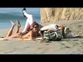 check out brooke burke laying out on the beach with the burger king.