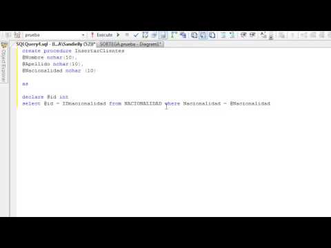 Insertar datos con Stored procedure - parte 1