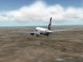 X-plane 8 Boeing 777 British Airways Landing