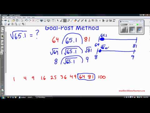 how to turn square roots into decimals