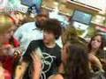 The Jonas Brothers are stuck in the crowd of fans!