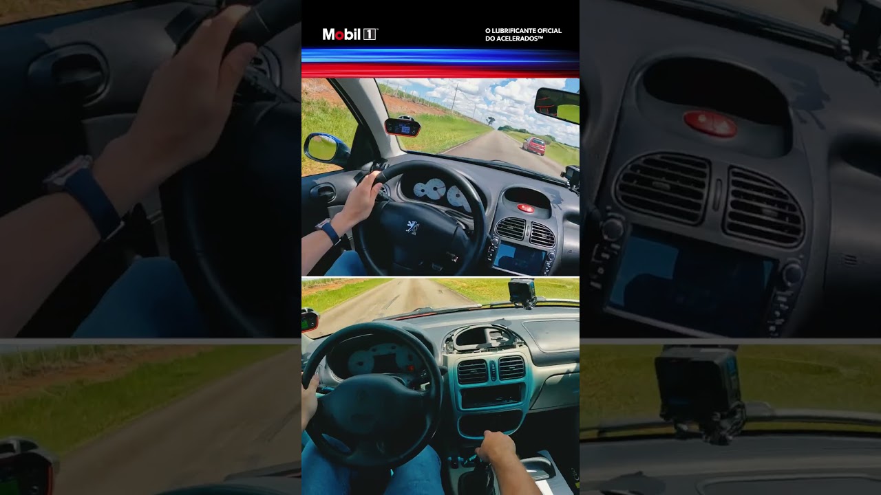 PEUGEOT 206 ALLURE X RENAULT CLIO DYNAMIQUE! Quem vence o duelo dos 1000 metros do arrancadão? 🤔🚗🏁 