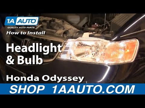 How To Install Replace Headlight and Bulb Honda Odyssey 99-03 1AAuto.com