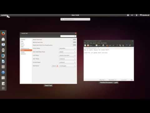 how to enable gnome shell themes
