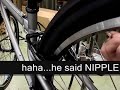 How to true a wheel while its on your bike