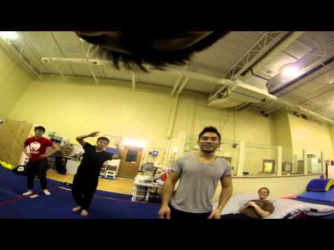 dpac85 - I haven't put up a new video for a while (busy and sick :S..) so I figured I'd put up some footage of the last time I was at the FlyFree Parkour gym practici...