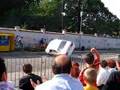 Alfa 75 stunt car ferma su due ruote