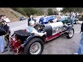 Jay Leno, a well-known car collector, often takes his beauties on drives onto the mountain roads above Malibu, an area already popular among motorcyclists, car enthusiasts and bicyclists. On February 19, 2012 he was up there with his 1924 Bentley Twin Turbo. According to his own car website, Jay Leno's Garage, he tracked down five 8-liter Bentley motors and decided to build his very own British hot rod in the spirit of Bentley's original cars. To quote: 